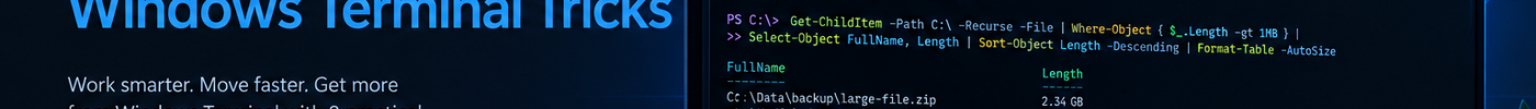 Master Your Workstation: 8 Hands-On Windows Terminal Tricks