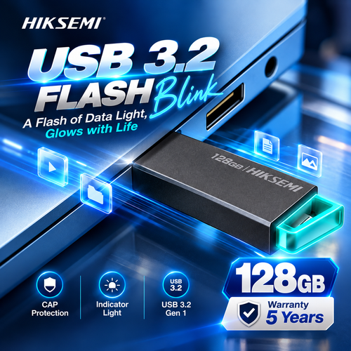HS-USB-E302 128G U3 HIKSEMI USB PEN DRIVER-5Y
