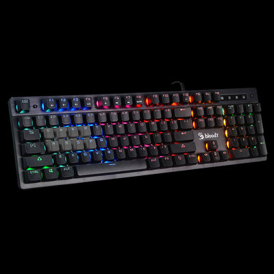 Bloody Mecha-Like Switch Keyboard – Speed. Strength. Neon Power.