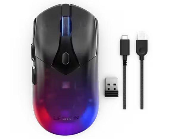 Lenovo Legion M410 Wireless RGB Gaming Mouse – Wireless Freedom. Wired Precision. Total Control.