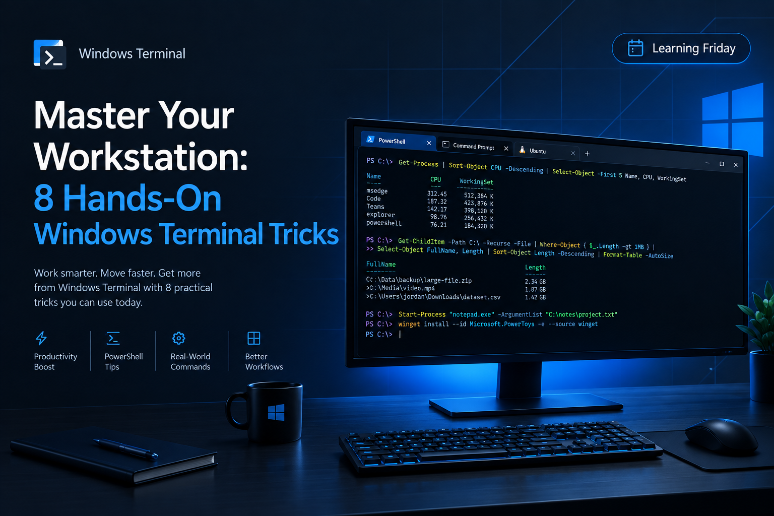 Master Your Workstation: 8 Hands-On Windows Terminal Tricks