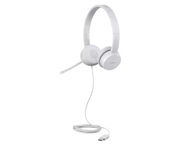 Lenovo 110 Stereo USB Headset – Lightweight Comfort. Clear Sound. Everyday Ready.