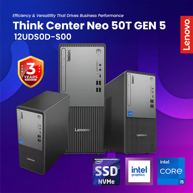 Lenovo ThinkCentre Neo 50T Gen 5 12UDS0D-S00
