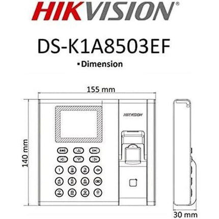 DS-K1A8503EF-B Value Series Fingerprint Time Attendance Terminal