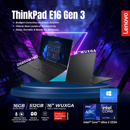 21SRS0WW0- Lenovo ThinkPad E16 Gen 3