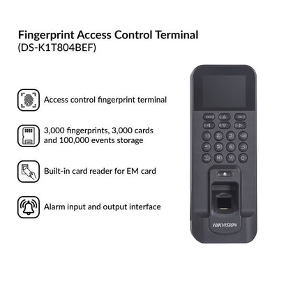 DS-K1T804BEF Pro Series Fingerprint Terminal