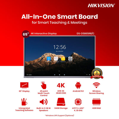 65-inch 4K Interactive Display DS-D5C65RB/A