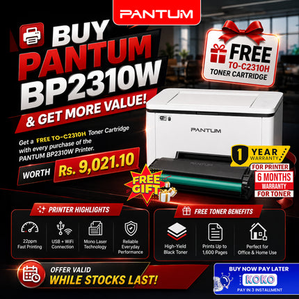 Pantum BP2310W Mono Laser Single-Function Printer (WiFi)
