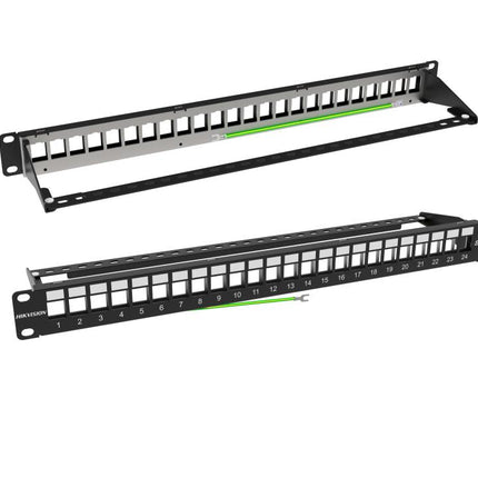 DS-1CP0P24-1U BLACK PATCH PANEL