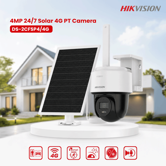DS-2CFSP4/4G 4MP 24/7 Solar 4G PT Camera-2y