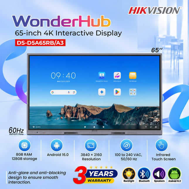 DS-D5A65RB/A3 65-inch 4K Interactive Display