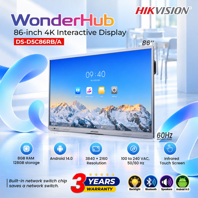 DS-D5C86RB/A 86-inch 4K Interactive Display