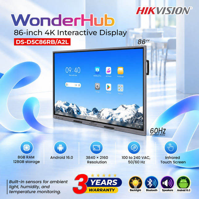 DS-D5C86RB/A2L 86-inch 4K Interactive Display