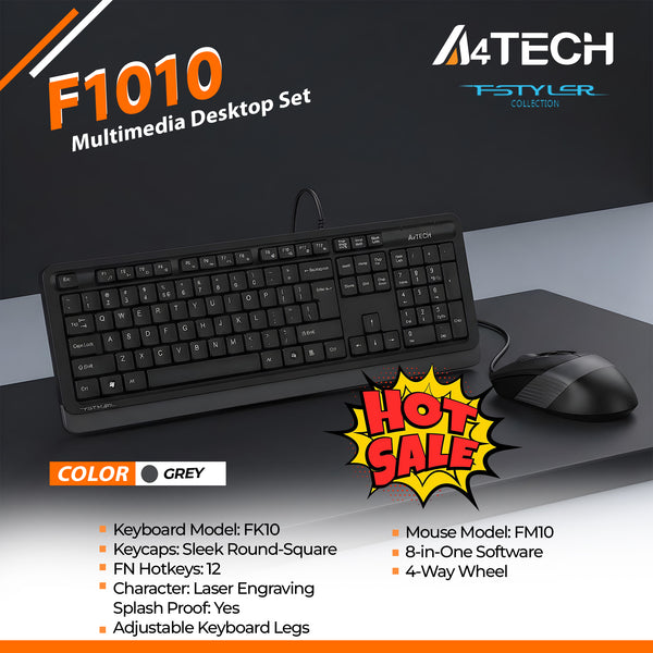 A4Tech Fstyler Wired Combo Set F1010