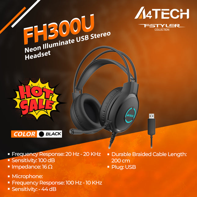 A4TECH FH300U FASTYLER USB STEREO HEADPHONE USB HeadPhone