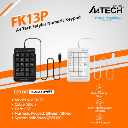A4TECH FK13P FSTYLER NUMERIC KEYPAD
