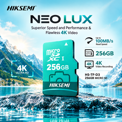 HS-TF-D3-256GB- Hikvision MicroSD Card (NEO LUX / WW)