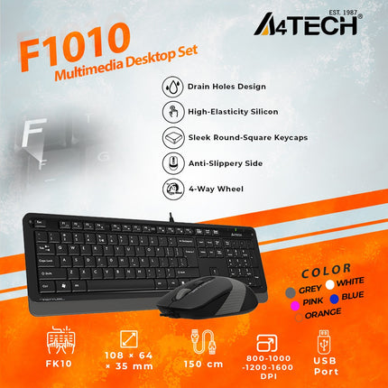 A4Tech Fstyler Wired Combo Set F1010