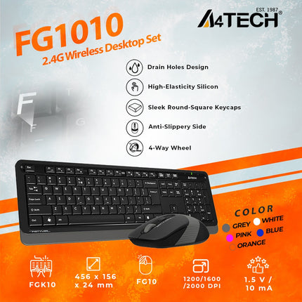 FG1010 2.4G Power-Saving Wireless Desktop Keyboard mouse