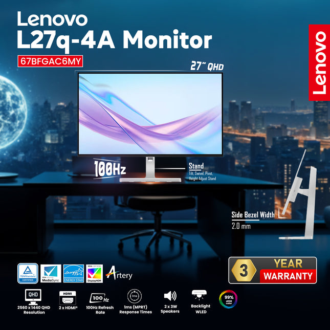 LENOVO L27q-4A 67BFGAC6MY