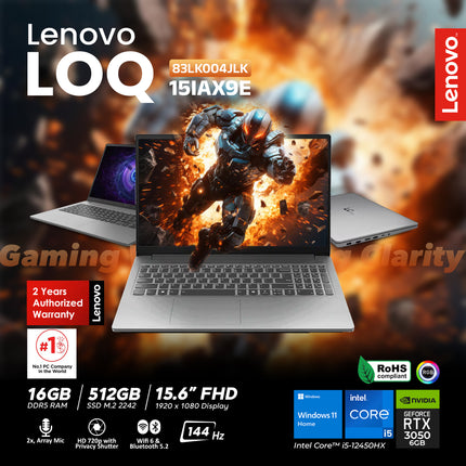 LOQ  Essential 15IAX9E 83LK004JLK | intel core i5- 16GB 512SSD RTX 3050