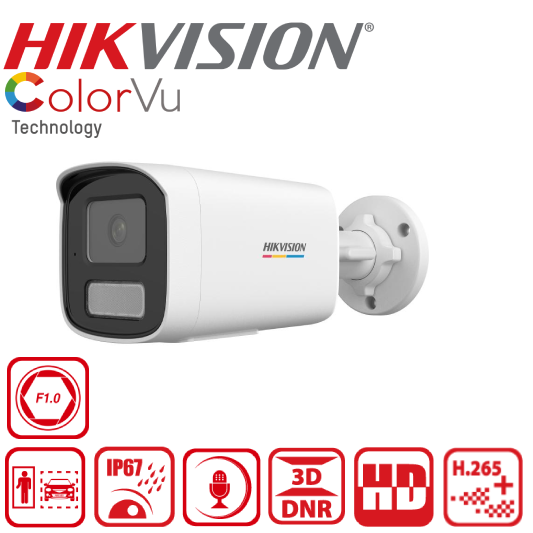 DS-2CD1047G2H-LIUF/SL 4 MP ColorVu 3.0 Fixed Bullet Network Camera