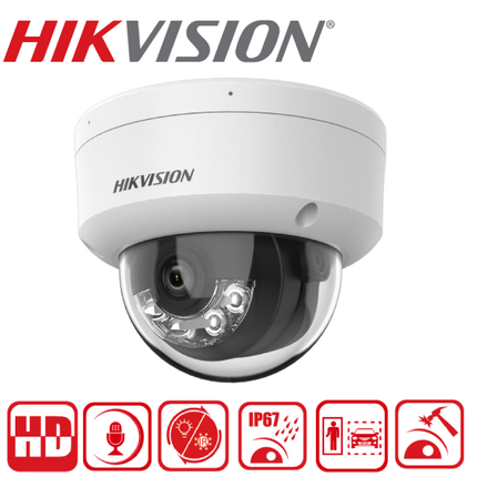 DS-2CD1183G2-LIU 8 MP Smart Hybrid Light Fixed Dome Network Camera