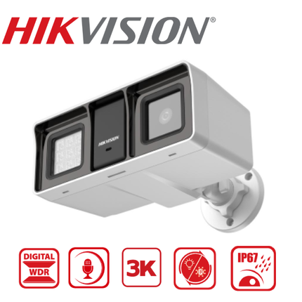 DS-2CE18K0T-LFS 3K Smart Hybrid Light Audio Fixed Bullet Camera-2Y