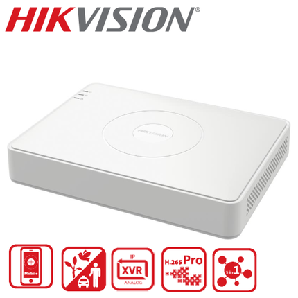 DS-7116HGHI-M1/T 16-ch 1080P Lite Mini 1U H.265 DVR -2Y