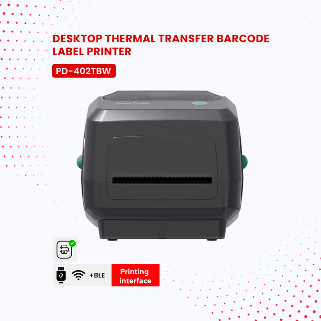 PD-402TBW Desktop Thermal Transfer Barcode Label Printer