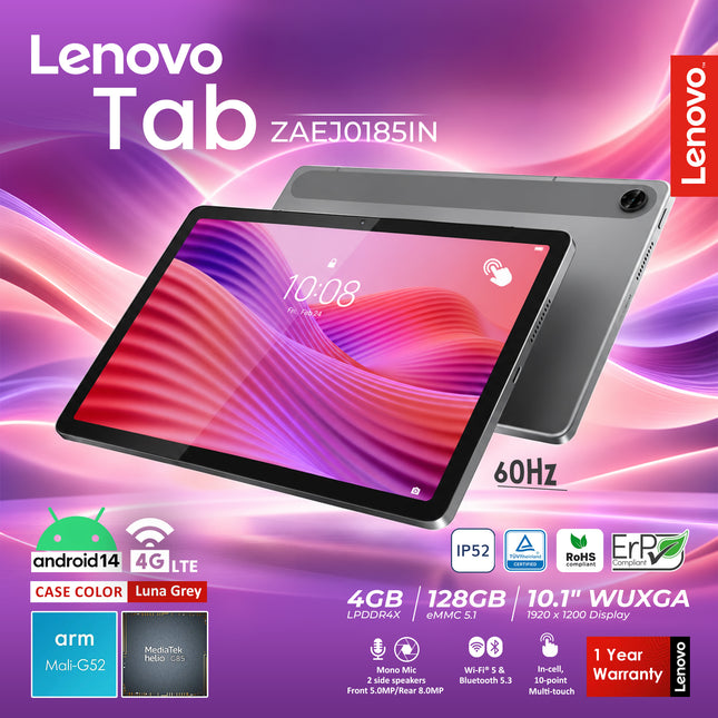 Lenovo Tab 10 inh 4GB 128GB 4G WIFI -1Y