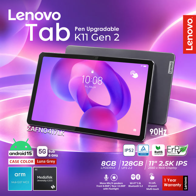 Lenovo Idea Tab 11INCH 8GB 128GB 5G WIFI -1Y