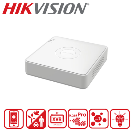 IDS-7108HQHI-M1/T 8-ch 1080P Mini 1U H.265 AcuSense DVR-2Y