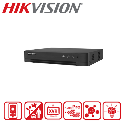IDS-7208HQHI-M2/XT 8-ch 1080p 1U H.265 AcuSense DVR -2Y
