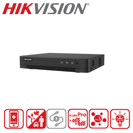 iDS-7204HUHI-M1/T 4-ch 5MP 1U H.265 AcuSense DVR-2Y