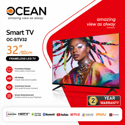 OCEAN 32 Inch Android 14 Smart TV PB807-A2